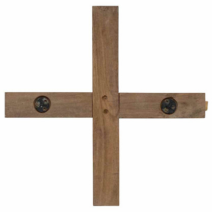 Christmas Tree with Stand Brown 90 cm Solid teak wood