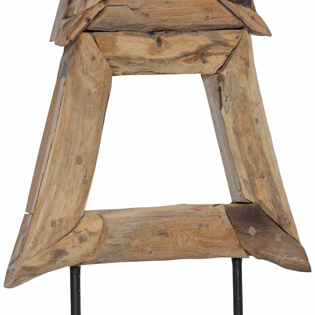 Christmas Tree with Stand Brown 120 cm Solid teak wood