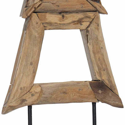 Christmas Tree with Stand Brown 120 cm Solid teak wood