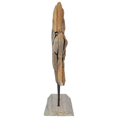 Christmas Star Brown 45 x 5 x 60 cm Solid Teak Wood