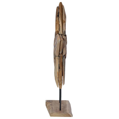 Christmas Star Brown 60 x 5 x 75 cm Solid Teak Wood
