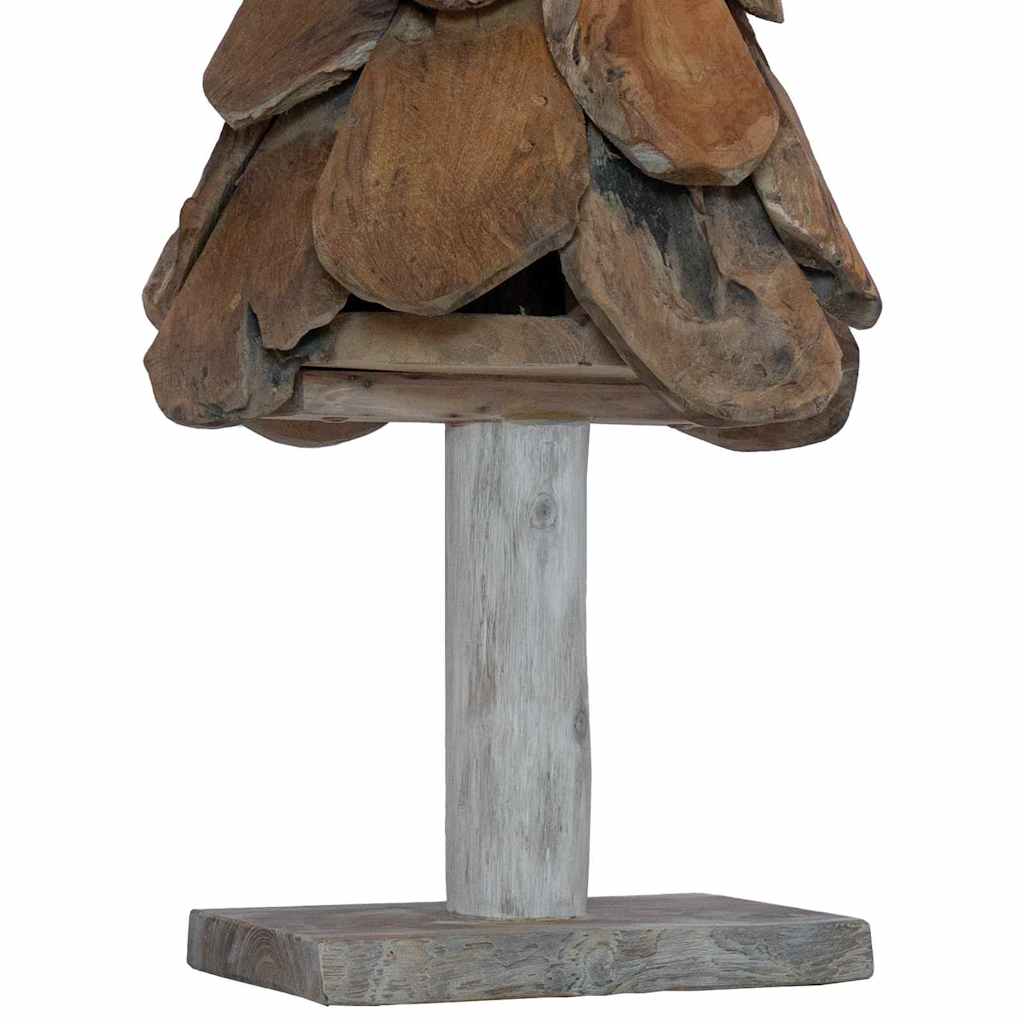 Christmas Tree with Stand Brown 90 cm Solid teak wood