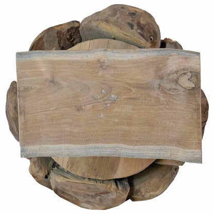 Christmas Tree with Stand Brown 90 cm Solid teak wood