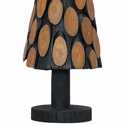 Christmas Tree with Stand Brown 60 cm Solid teak wood