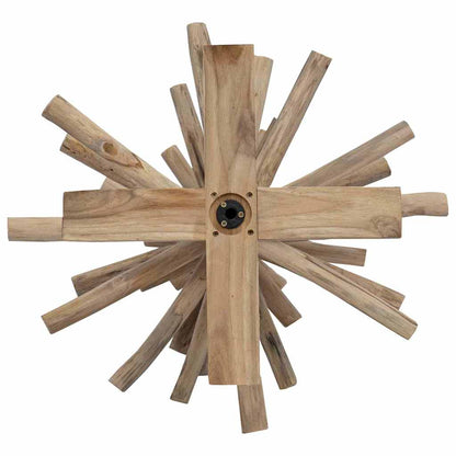 Christmas Tree with Stand Brown 120 cm Solid teak wood