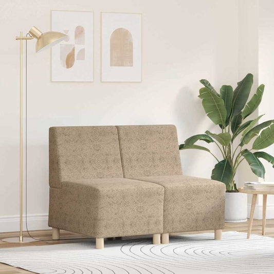 Sofa Chair 2 pcs Light Grey 55 x 74 x 82 cm Faux suede leather