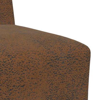 Sofa Chair 3 pcs Brown 55 x 74 x 82 cm Faux suede leather