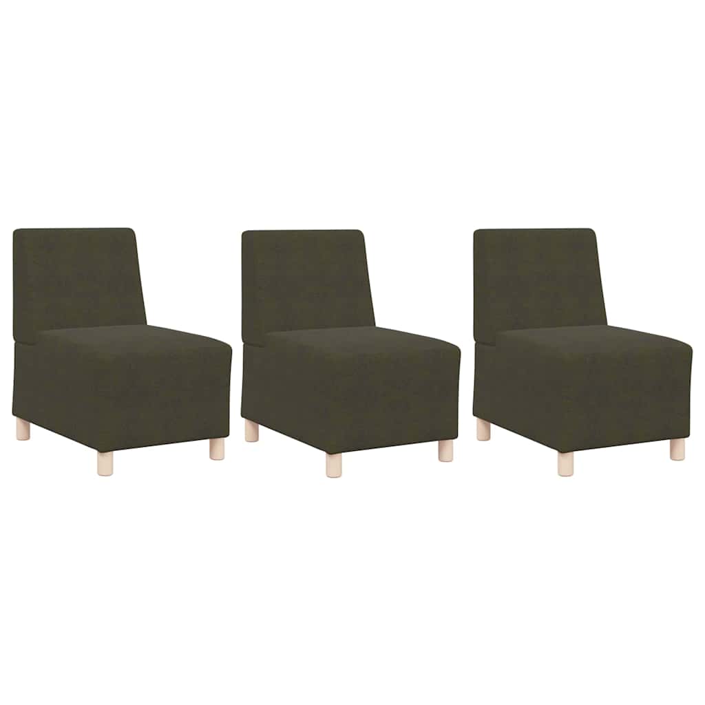 Sofa Chair 3 pcs Green 55 x 74 x 82 cm Faux suede leather