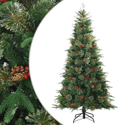 Artificial Hinged Christmas Tree Green 240 cm PVC, PE and steel