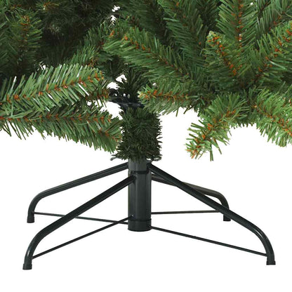 Artificial Hinged Christmas Tree Green 240 cm PVC, steel
