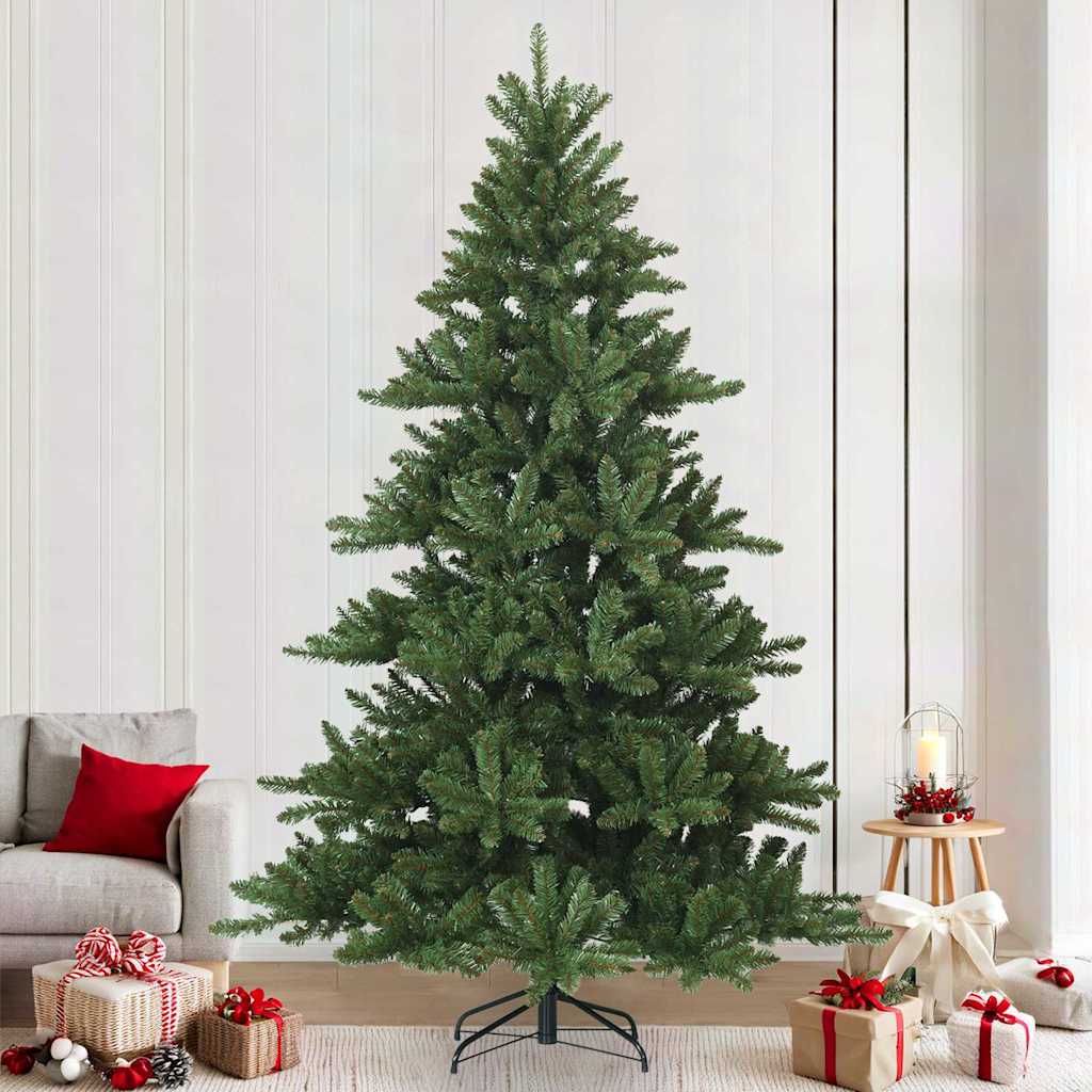 Artificial Hinged Christmas Tree Green 240 cm PVC, steel
