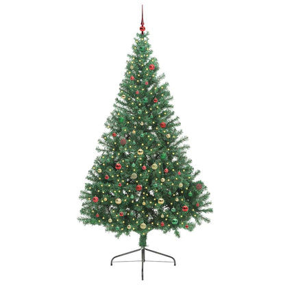Artificial Pre-lit Christmas Tree Green 240 cm PVC