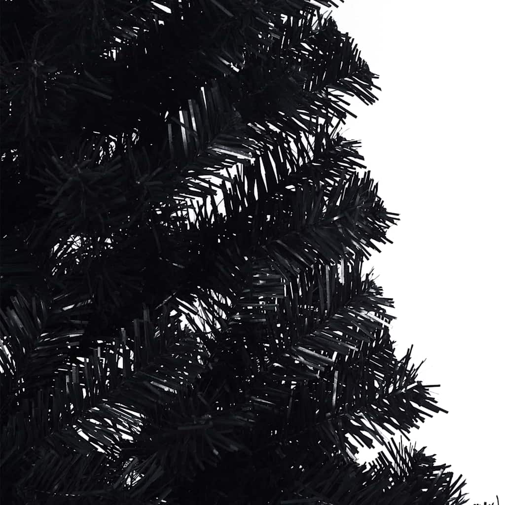 Artificial Christmas Tree Black 210 cm PVC