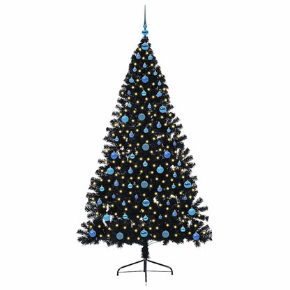 Artificial Christmas Tree Black 210 cm PVC