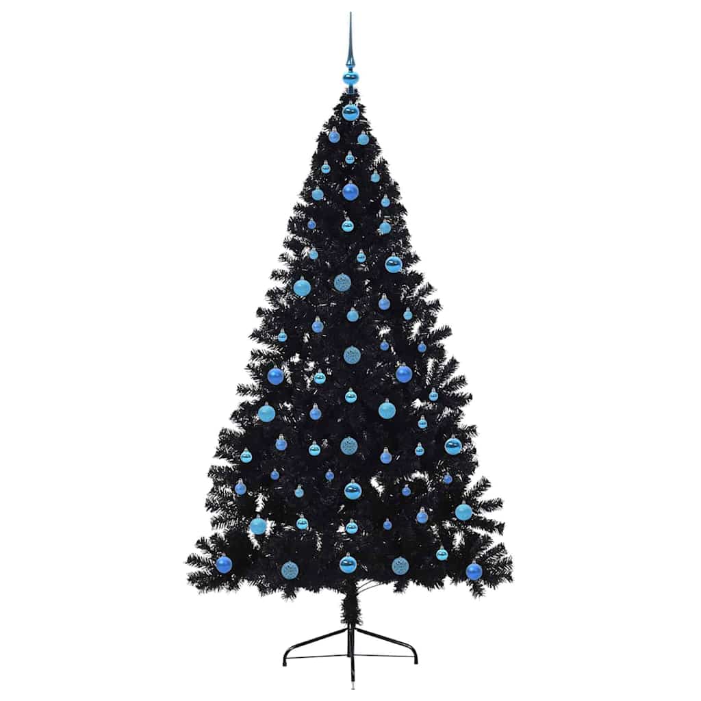 Artificial Christmas Tree Black 210 cm PVC