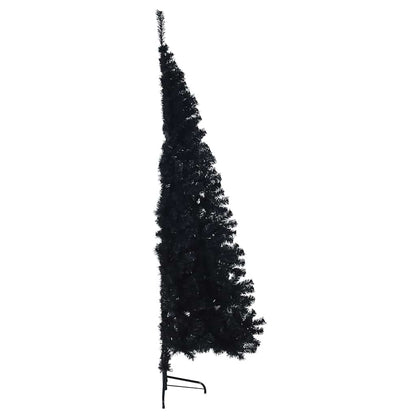 Christmas Tree with Decorative String Lights Black 240 cm