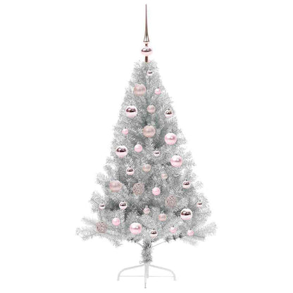 Artificial Christmas Tree Silver 120 cm PET