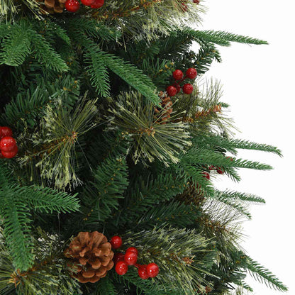Artificial Hinged Christmas Tree Green 120 cm PE and PVC