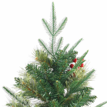 Artificial Hinged Christmas Tree Green 180 cm PE and PVC