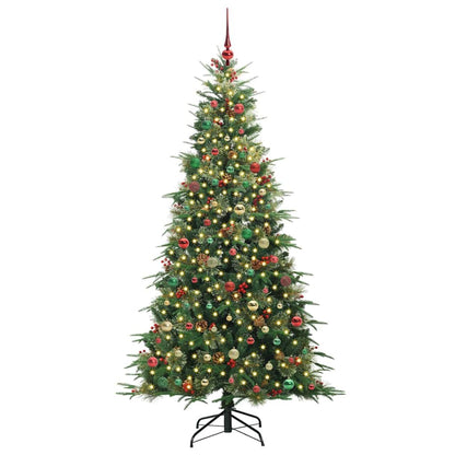 Artificial Hinged Christmas Tree Green 210 cm PE and PVC