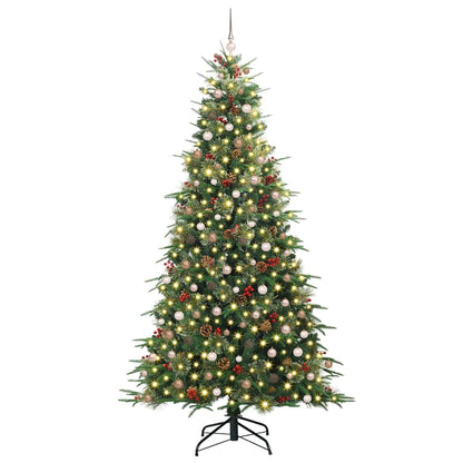 Artificial Hinged Christmas Tree Green 240 cm PE and PVC