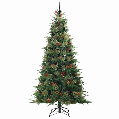 Artificial Hinged Christmas Tree Green 240 cm PE and PVC