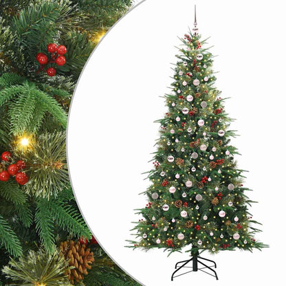 Artificial Hinged Christmas Tree Green 240 cm PE and PVC