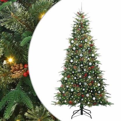Artificial Hinged Christmas Tree Green 240 cm PE and PVC