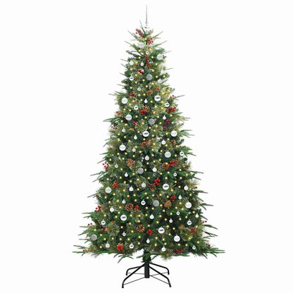Artificial Hinged Christmas Tree Green 240 cm PE and PVC