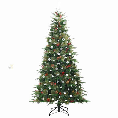 Artificial Hinged Christmas Tree Green 240 cm PE and PVC