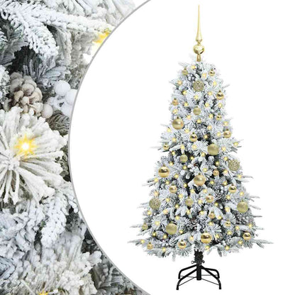 Artificial Hinged Christmas Tree Green 120 cm PE and PVC