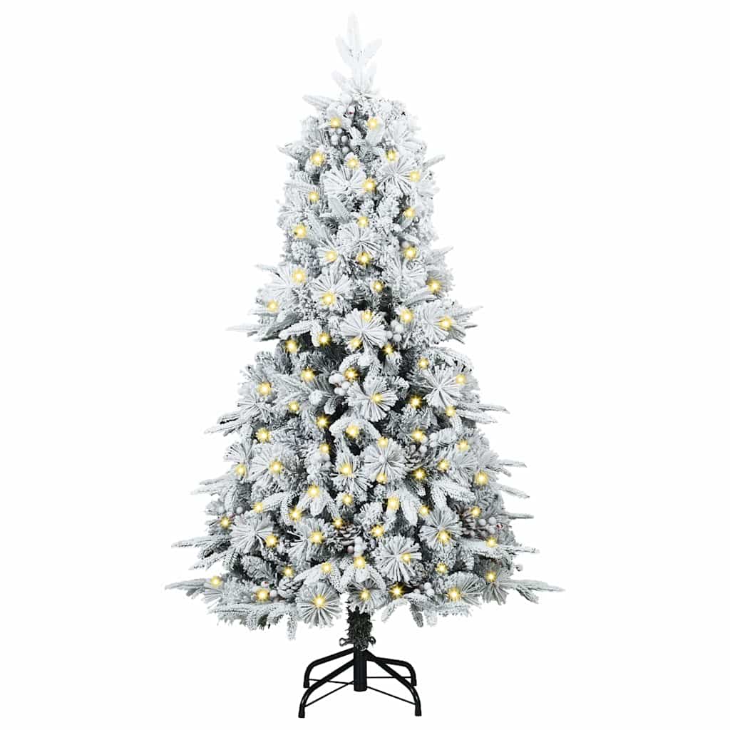 Artificial Hinged Christmas Tree Green 150 cm PE and PVC
