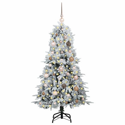 Artificial Hinged Christmas Tree Green 150 cm PE and PVC
