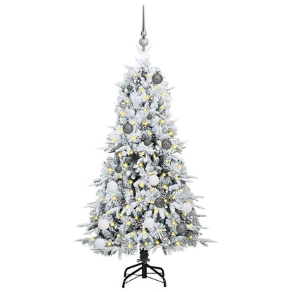Artificial Hinged Christmas Tree Green 150 cm PE and PVC
