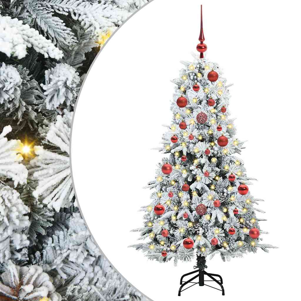 Artificial Hinged Christmas Tree Green 150 cm PE and PVC