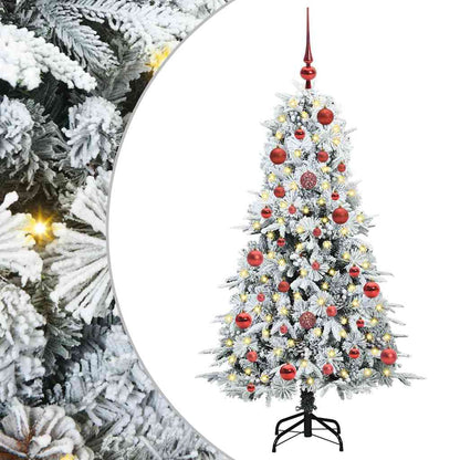 Artificial Hinged Christmas Tree Green 150 cm PE and PVC