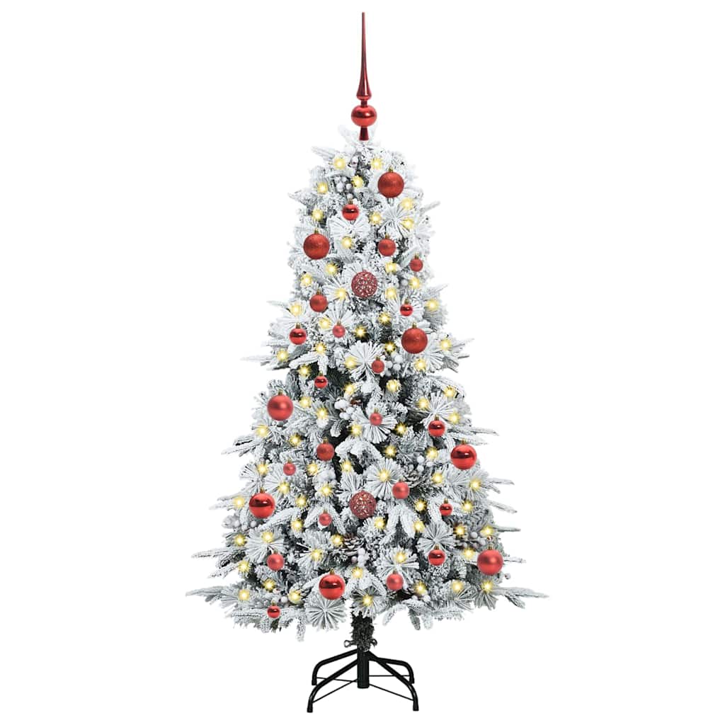 Artificial Hinged Christmas Tree Green 150 cm PE and PVC