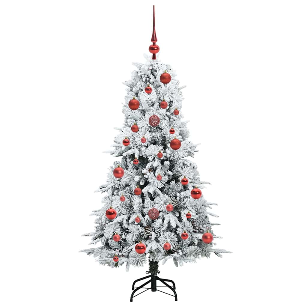 Artificial Hinged Christmas Tree Green 150 cm PE and PVC