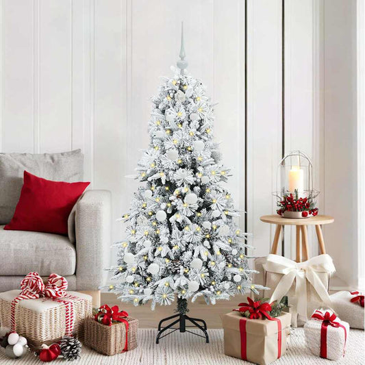 Artificial Hinged Christmas Tree Green 150 cm PE and PVC