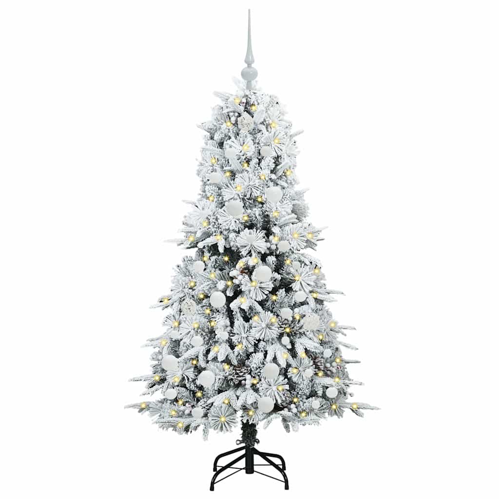 Artificial Hinged Christmas Tree Green 150 cm PE and PVC