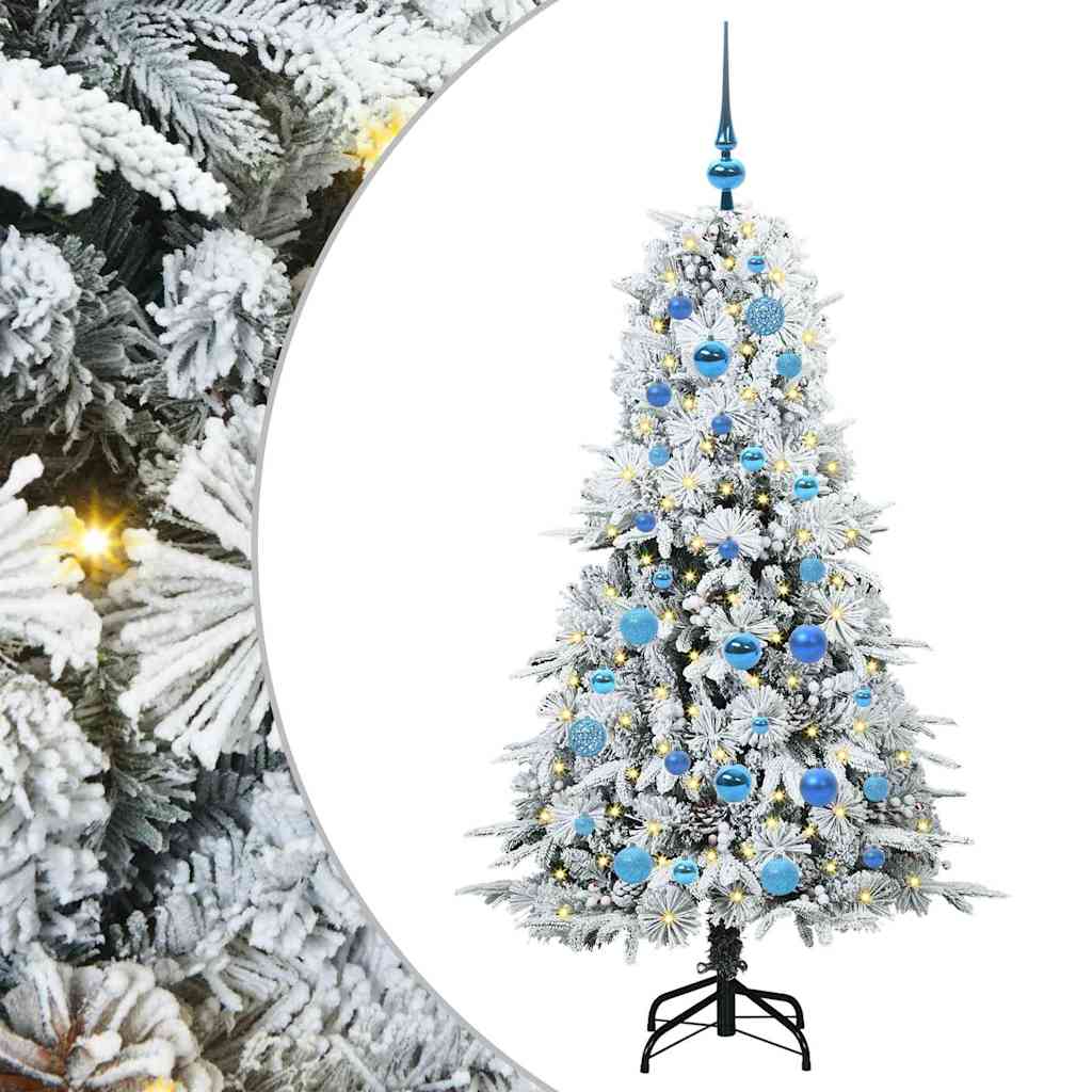 Artificial Hinged Christmas Tree Green 150 cm PE and PVC