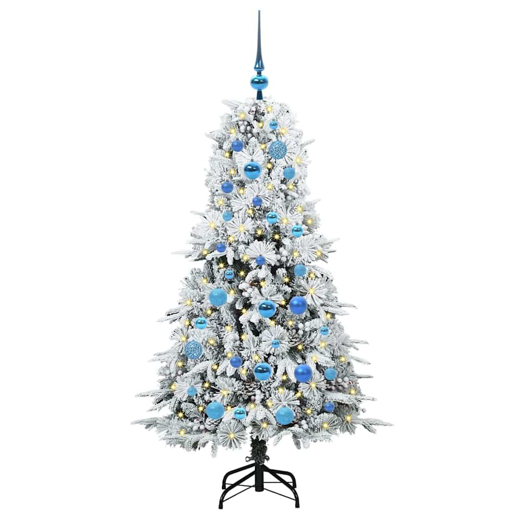 Artificial Hinged Christmas Tree Green 150 cm PE and PVC