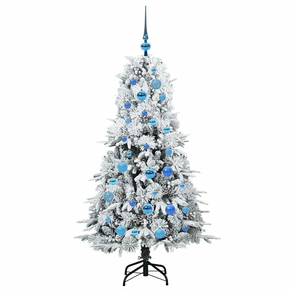 Artificial Hinged Christmas Tree Green 150 cm PE and PVC