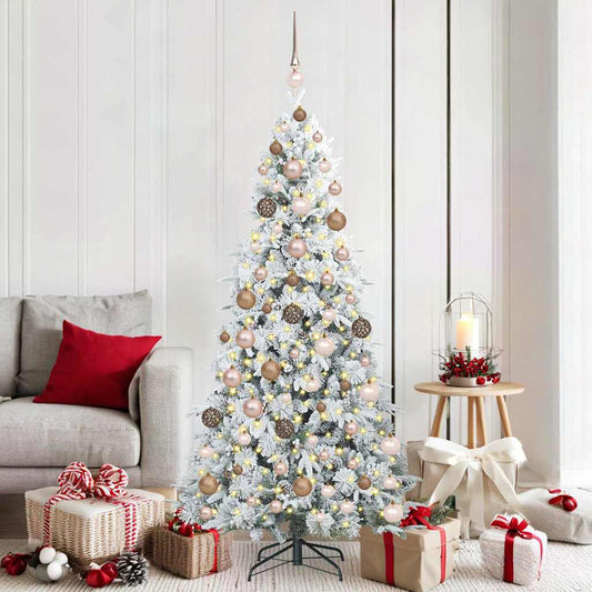 Artificial Hinged Christmas Tree Green 180 cm PE and PVC