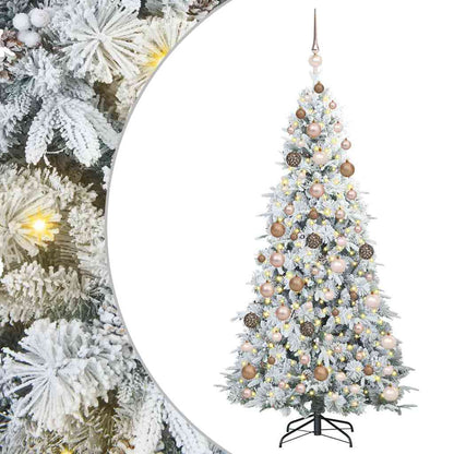 Artificial Hinged Christmas Tree Green 180 cm PE and PVC
