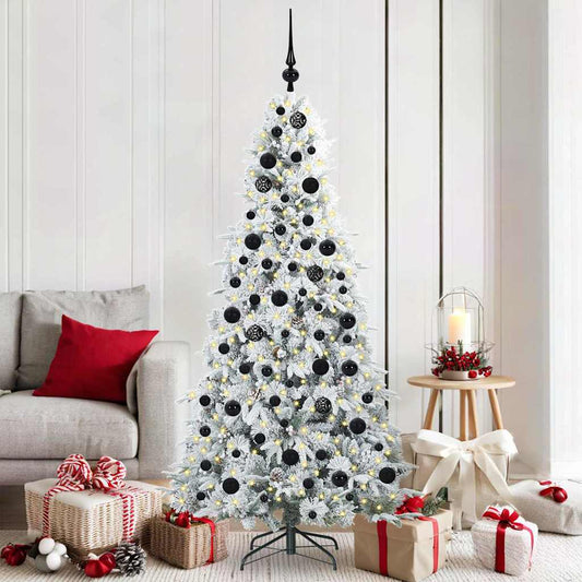 Artificial Hinged Christmas Tree Green 180 cm PE and PVC