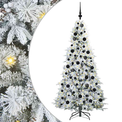 Artificial Hinged Christmas Tree Green 180 cm PE and PVC