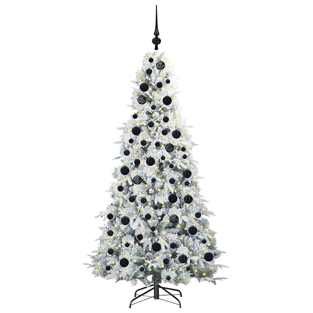 Artificial Hinged Christmas Tree Green 180 cm PE and PVC