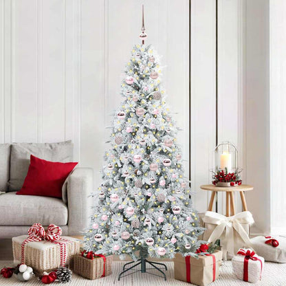 Artificial Hinged Christmas Tree Green 180 cm PE and PVC