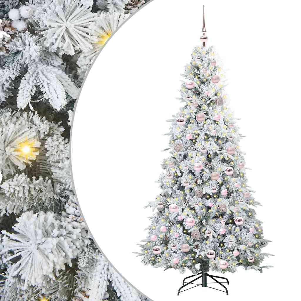 Artificial Hinged Christmas Tree Green 180 cm PE and PVC